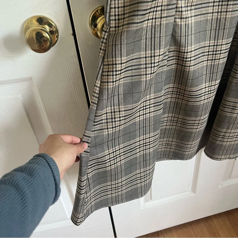 Japan Exclusive Plaid Long Sleeve Dress - Picture 4 of 9